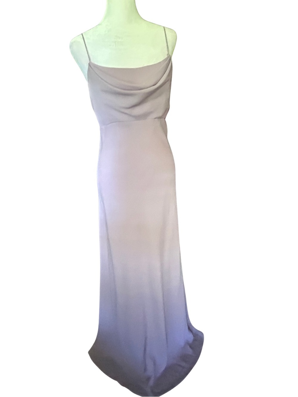 Michaelangelo Solid Lavender Cowl Slip Gown